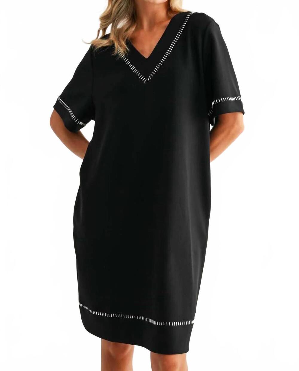 NEW JOH kylan v-neck dress in black